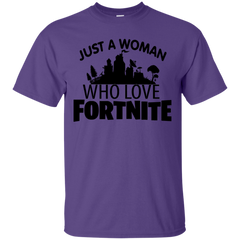 Fortnite Just A Woman Who Loves Fortnite Cotton T-Shirt - The White Eagles
