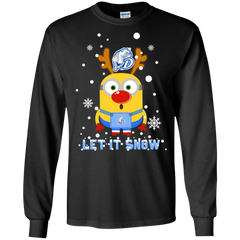 Minion Drake Bulldogs Ugly Christmas Sweaters Let It Snow LS Cotton T-Shirt - The White Eagles