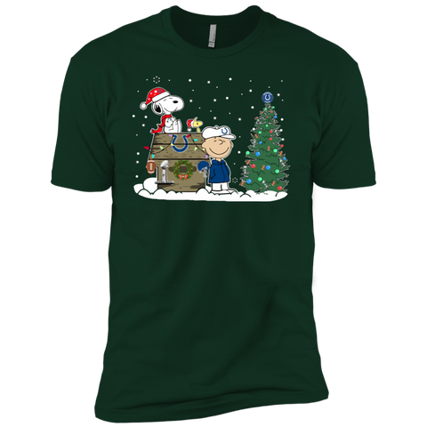 Indianapolis Colts Snoopy The Peanuts Ugly Christmas Sweater  Super Bowl Men's Sleeve Shirt - The White Eagles