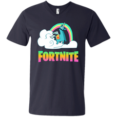 Fortnite Battle Royale Unicorn Men's V-Neck T-Shirt - The White Eagles