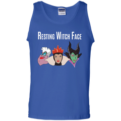 Maleficent Disney Shirt. Resting Witch Face Halloween Shirt Tank Top - The White Eagles