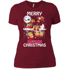 South Alabama Jaguars Ugly Christmas Sweaters Minions Santa Claus Merry Christmas Ladies' Shirt - The White Eagles