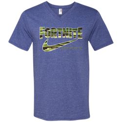 Fortnite Nike Just Play It Camo Men's V-Neck T-Shirt - The White Eagles