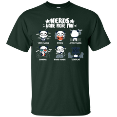 Nerds Have More Fun Shirt Cotton T-Shirt - The White Eagles