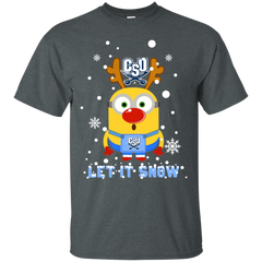 Minion Charleston Southern Buccaneers Ugly Christmas Sweaters Let It Snow Cotton T-Shirt - The White Eagles