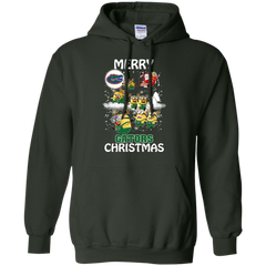Florida Gators Ugly Christmas Sweaters Minions Santa Claus Merry Christmas Hoodie - The White Eagles