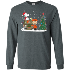 Cleveland Browns Snoopy The Peanuts Ugly Christmas Sweater  Super Bowl LS Cotton T-Shirt - The White Eagles