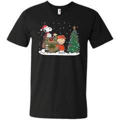 Cincinnati Bengals Snoopy The Peanuts Ugly Christmas Sweater  Super Bowl Men's V-Neck T-Shirt - The White Eagles