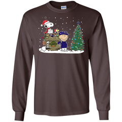 Baltimore Ravens Snoopy The Peanuts Ugly Christmas Sweater  Super Bowl LS Cotton T-Shirt - The White Eagles