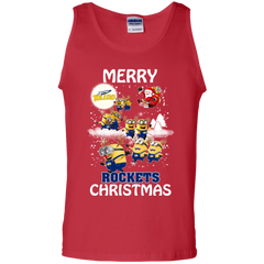 Toledo Rockets Ugly Christmas Sweaters Minions Santa Claus Merry Christmas Tank Top - The White Eagles