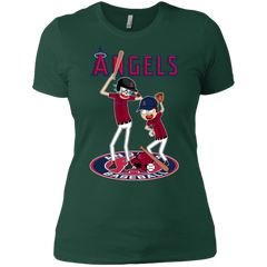 Los Angeles Angels Baseball Rick And Morty Ladies' Shirt - The White Eagles
