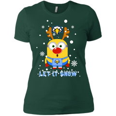 Minion Morehead State Eagles Ugly Christmas Sweaters Let It Snow Ladies' Shirt - The White Eagles
