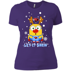 Minion Incarnate Word Cardinals Ugly Christmas Sweaters Let It Snow Ladies' Shirt - The White Eagles