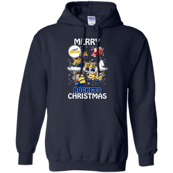 Toledo Rockets Ugly Christmas Sweaters Minions Santa Claus Merry Christmas Hoodie - The White Eagles