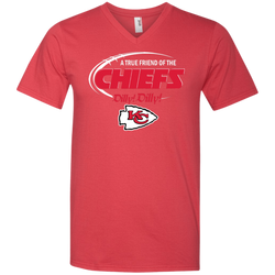 Dilly Dilly Kansas City Chiefs A True Friend Of The Chiefs Men's V-Neck T-Shirt - The White Eagles