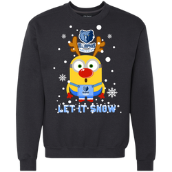 Minion Memphis Grizzlies Ugly Christmas Sweaters Let It Snow Sweatshirt - The White Eagles