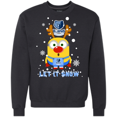 Minion Memphis Grizzlies Ugly Christmas Sweaters Let It Snow Sweatshirt - The White Eagles