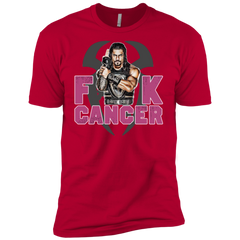 Roman Reigns Fuck Cancer Breast Cancer Awareness Men's Sleeve Shirt - The White Eagles