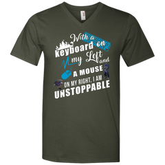 Fortnite I Am Unstoppable Men's V-Neck T-Shirt - The White Eagles