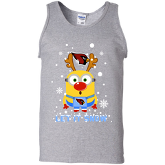 Minion Arizona Cardinal Ugly Christmas Sweaters Let It Snow Tank Top - The White Eagles