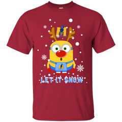 Minion Murray State Racers Ugly Christmas Sweaters Let It Snow Cotton T-Shirt - The White Eagles