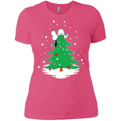 Snoopy Tree Christmas The Peanuts Movie Ladies' Shirt - The White Eagles