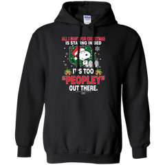 I Want For Christmas Is Staying In Bed Snoopy The Peanuts Movie Hoodie - The White Eagles