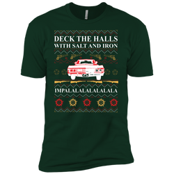 Deck The Halls With Salt And Iron Ugly Christmas Sweater Men's Sleeve Shirt - The White Eagles