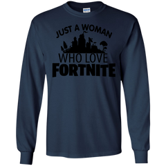 Fortnite Just A Woman Who Loves Fortnite LS Cotton T-Shirt - The White Eagles