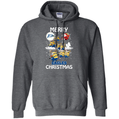 Georgia Southern Eagles Ugly Christmas Sweaters Minions Santa Claus Merry Christmas Hoodie - The White Eagles