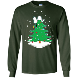 Snoopy Tree Christmas The Peanuts Movie LS Cotton T-Shirt - The White Eagles