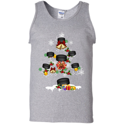 Christmas Is Coming Hockey Santa Claus Ugly Christmas Sweater Tank Top - The White Eagles