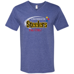 Dilly Dilly Pittsburgh Steelers A True Friend Of The Steelers Men's V-Neck T-Shirt - The White Eagles