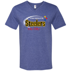 Dilly Dilly Pittsburgh Steelers A True Friend Of The Steelers Men's V-Neck T-Shirt - The White Eagles
