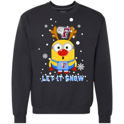 Minion Fordham Rams Ugly Christmas Sweaters Let It Snow Sweatshirt - The White Eagles