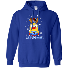 Minion Arizona Cardinal Ugly Christmas Sweaters Let It Snow Hoodie - The White Eagles