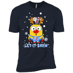 Minion Fordham Rams Ugly Christmas Sweaters Let It Snow Men's Sleeve Shirt - The White Eagles