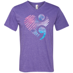 You Matter Don't Let Your Story End Semicolon Shirt Men's V-Neck T-Shirt - The White Eagles