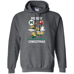 Hawaii Rainbow Warriors Ugly Christmas Sweaters Minions Santa Claus Merry Christmas Hoodie - The White Eagles