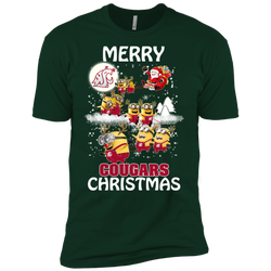 Washington State Cougars Ugly Christmas Sweaters Minions Santa Claus Merry Christmas Men's Sleeve Shirt - The White Eagles