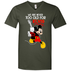 We Are Never Too Old For Elvis Presley Mickey Men's V-Neck T-Shirt - The White Eagles