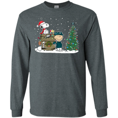 Philadelphia Eagles Snoopy The Peanuts Ugly Christmas Sweater  Super Bowl LS Cotton T-Shirt - The White Eagles
