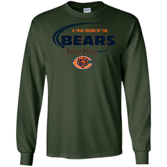 Dilly Dilly Chicago Bears A True Friend Of The Bears LS Cotton T-Shirt - The White Eagles