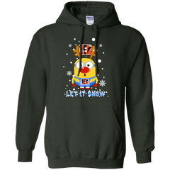 Minion Cincinnati Bengals Ugly Christmas Sweaters Let It Snow Hoodie - The White Eagles