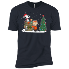 Cleveland Browns Snoopy The Peanuts Ugly Christmas Sweater  Super Bowl Men's Sleeve Shirt - The White Eagles