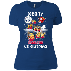 South Alabama Jaguars Ugly Christmas Sweaters Minions Santa Claus Merry Christmas Ladies' Shirt - The White Eagles