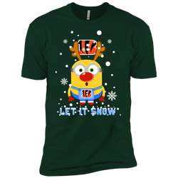 Minion Cincinnati Bengals Ugly Christmas Sweaters Let It Snow Men's Sleeve Shirt - The White Eagles