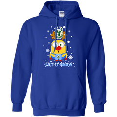 Minion Milwaukee Bucks Ugly Christmas Sweaters Let It Snow Hoodie - The White Eagles