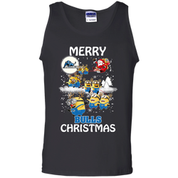 Buffalo Bulls Ugly Christmas Sweaters Minions Santa Claus Merry Christmas Tank Top - The White Eagles