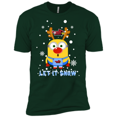 Minion Illinois State Redbirds Ugly Christmas Sweaters Let It Snow Men's Sleeve Shirt - The White Eagles
